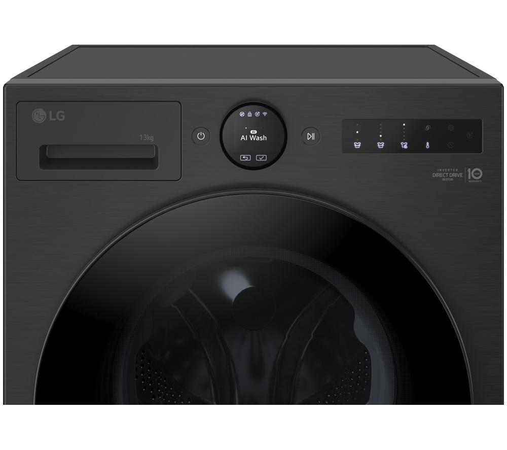 LG Serie 7 AI Direct Drive W4X7016TBB Lavadora secadora con Wi-Fi de 11 kg - Negro mate