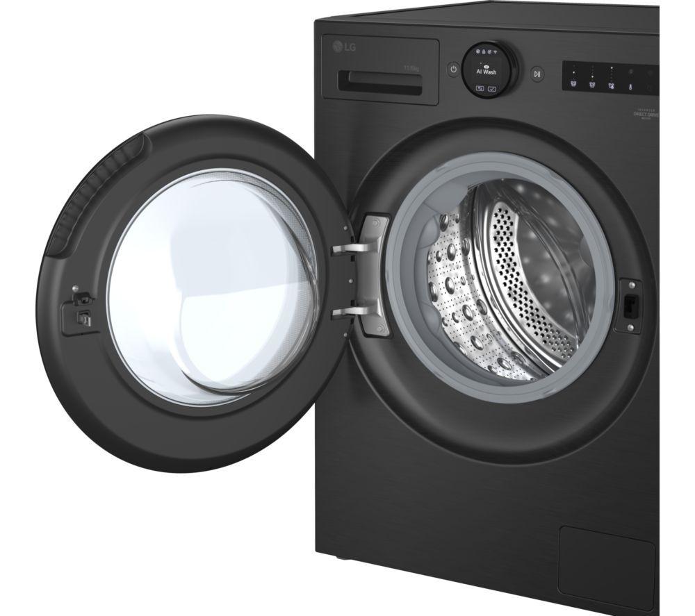 LG Serie 7 AI Direct Drive W4X7016TBB Lavadora secadora con Wi-Fi de 11 kg - Negro mate