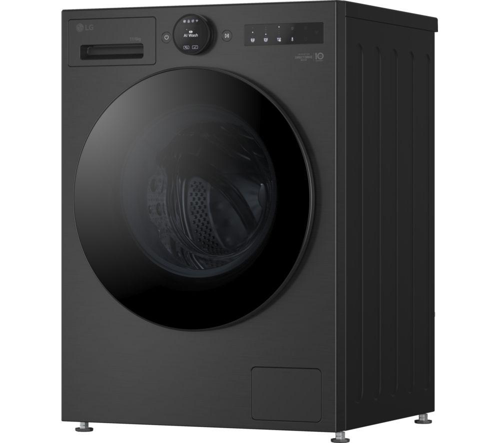 LG Serie 7 AI Direct Drive W4X7016TBB Lavadora secadora con Wi-Fi de 11 kg - Negro mate