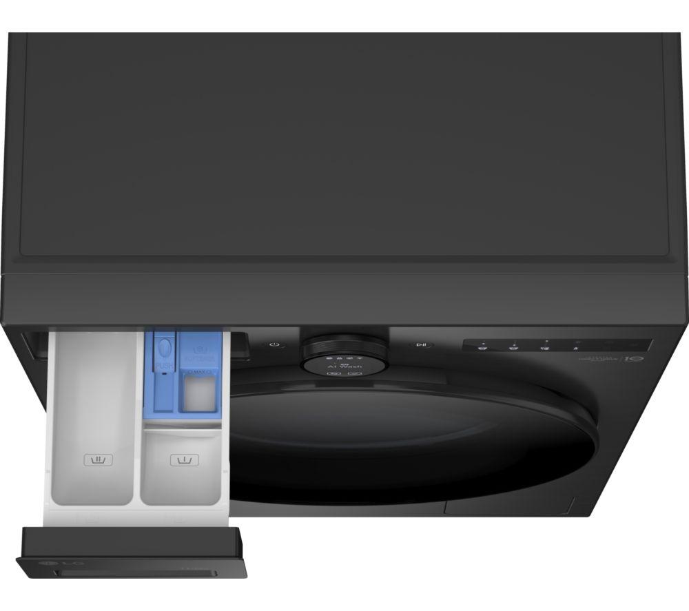 LG Serie 7 AI Direct Drive W4X7016TBB Lavadora secadora con Wi-Fi de 11 kg - Negro mate