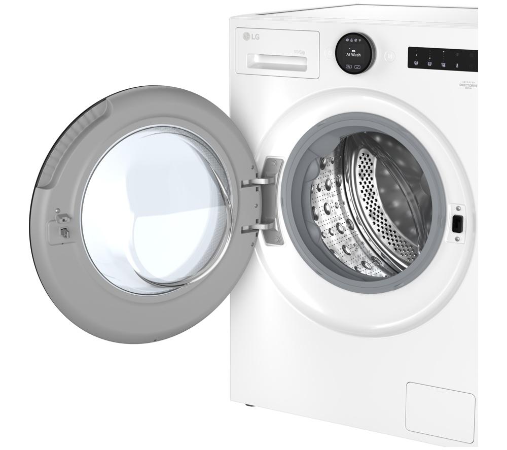Lavadora-Secadora LG Serie 7 con Inteligencia Artificial Direct Drive W4X7016TWB, 11 kg, WiFi - Blanco