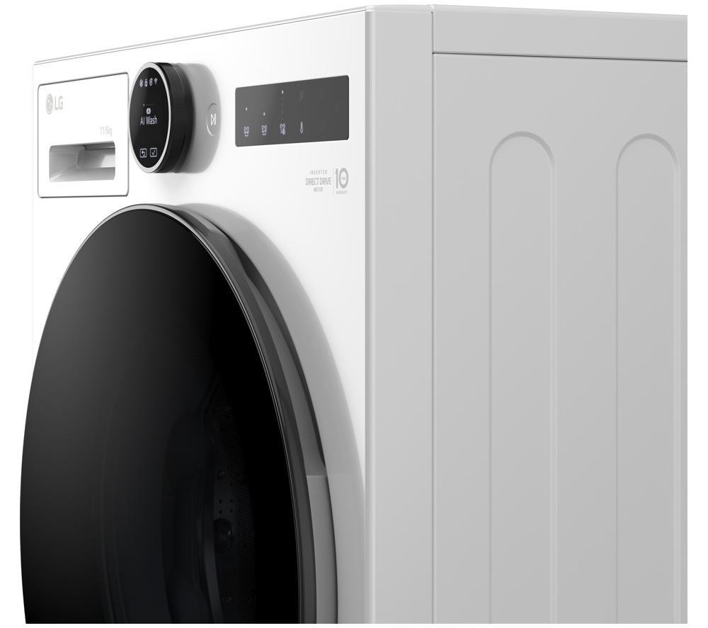 Lavadora-Secadora LG Serie 7 con Inteligencia Artificial Direct Drive W4X7016TWB, 11 kg, WiFi - Blanco