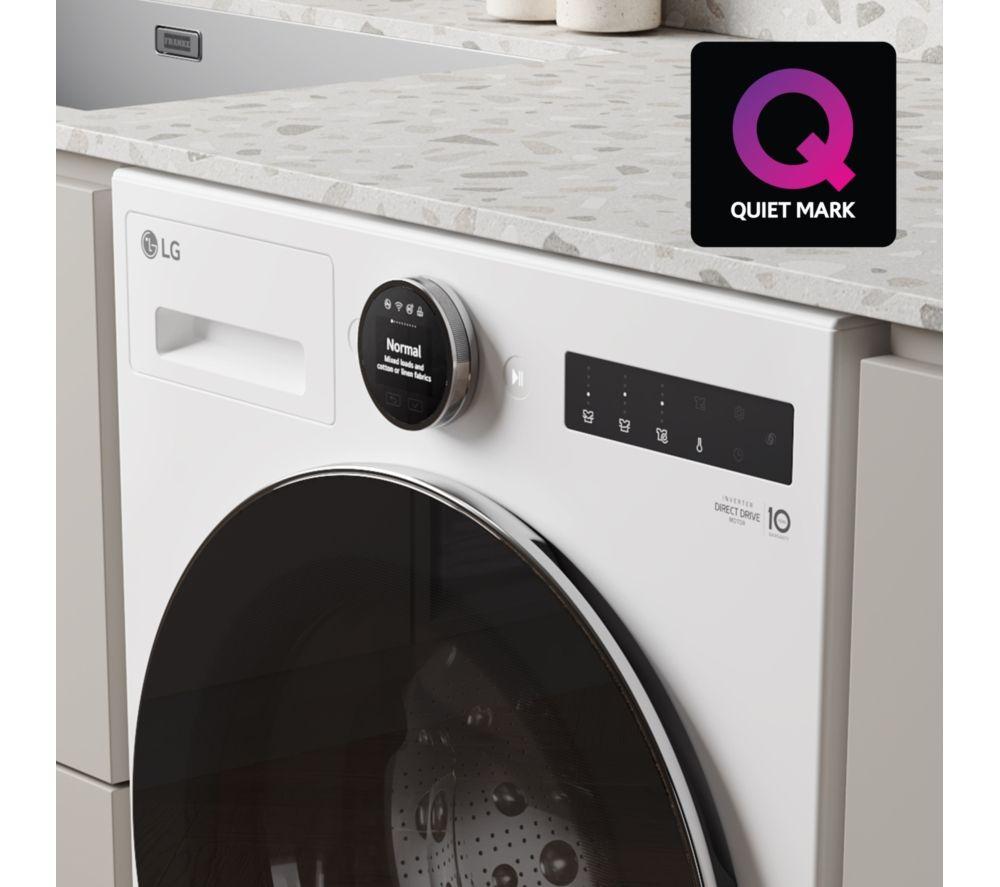 Lavadora-Secadora LG Serie 7 con Inteligencia Artificial Direct Drive W4X7016TWB, 11 kg, WiFi - Blanco