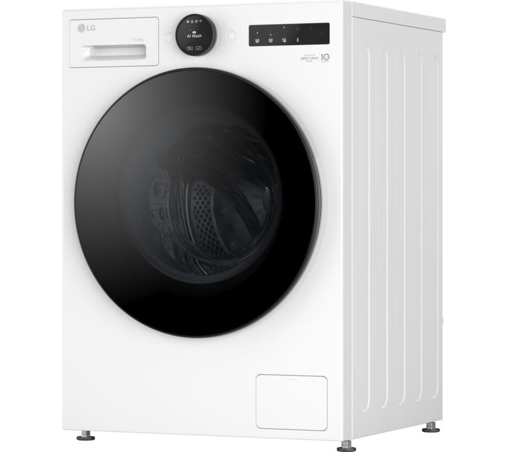 Lavadora-Secadora LG Serie 7 con Inteligencia Artificial Direct Drive W4X7016TWB, 11 kg, WiFi - Blanco