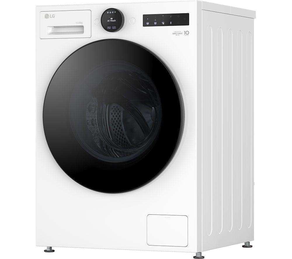 Lavadora-Secadora LG Serie 7 con Inteligencia Artificial Direct Drive W4X7016TWB, 11 kg, WiFi - Blanco