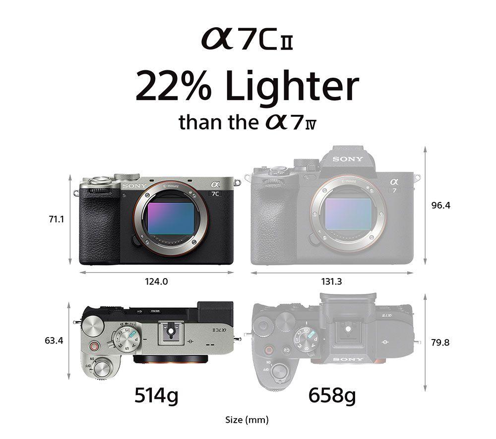 SONY a7C II Mirrorless Camera - Black, Body Only