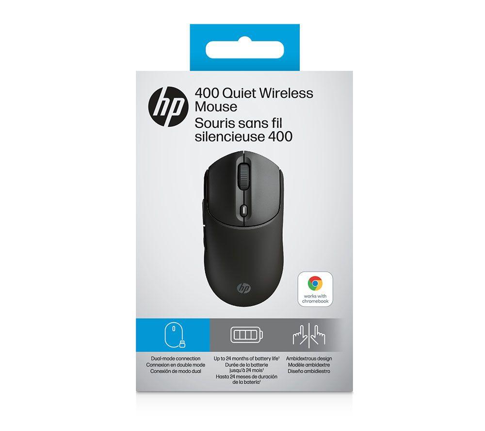 HP 400 Ratón óptico inalámbrico silencioso - Negro