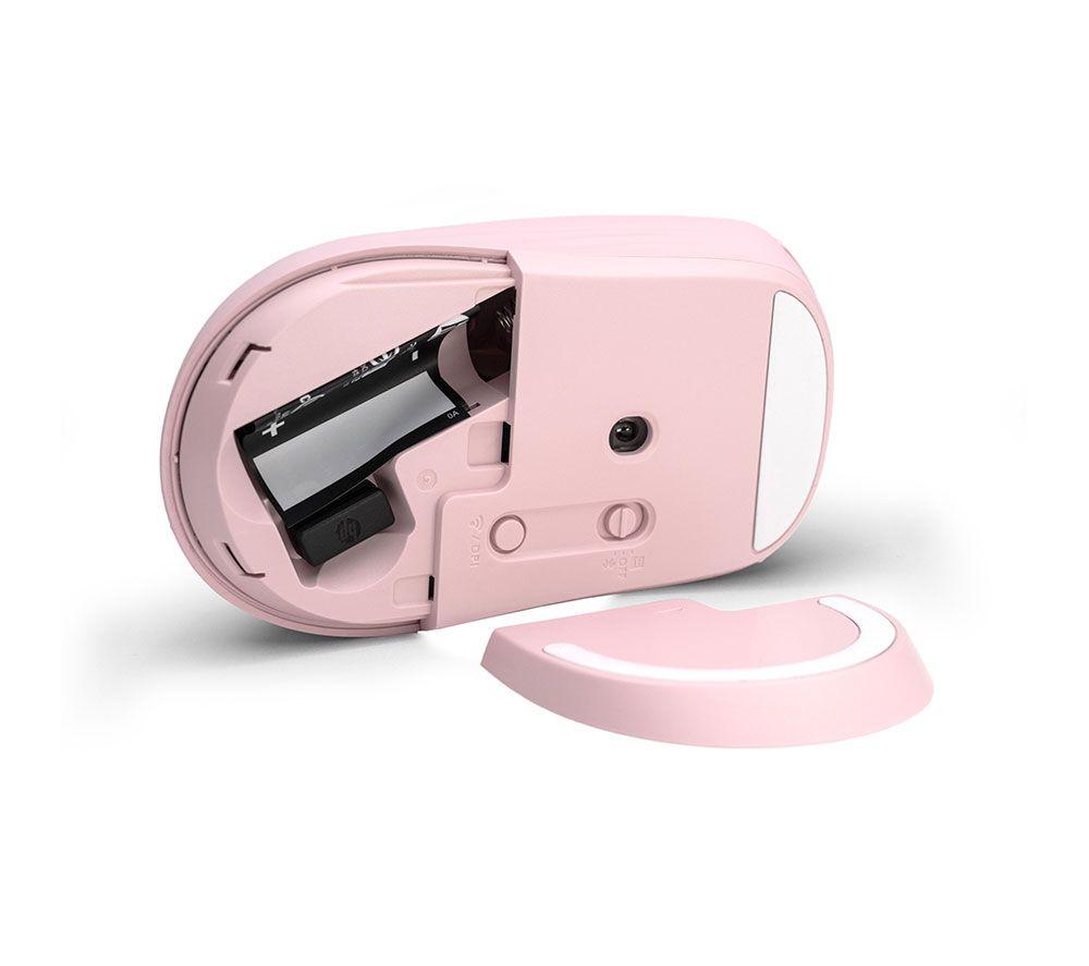 Ratón óptico inalámbrico silencioso HP 400 - Rosa