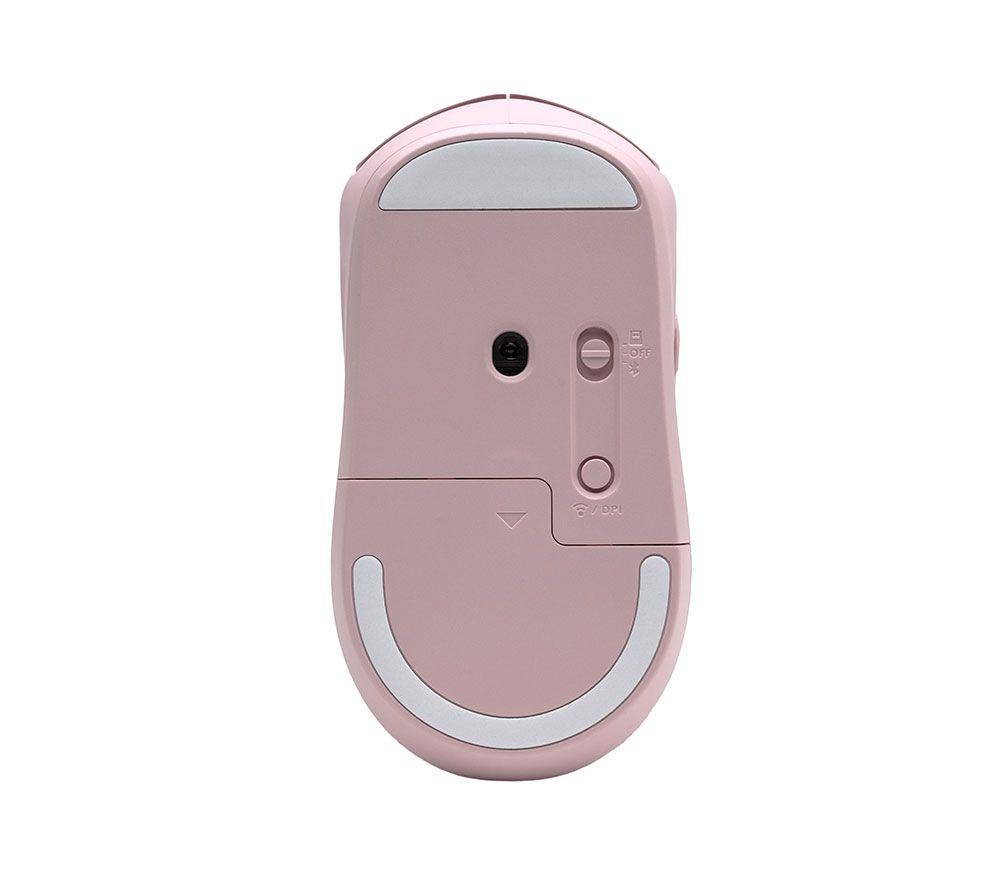 Ratón óptico inalámbrico silencioso HP 400 - Rosa