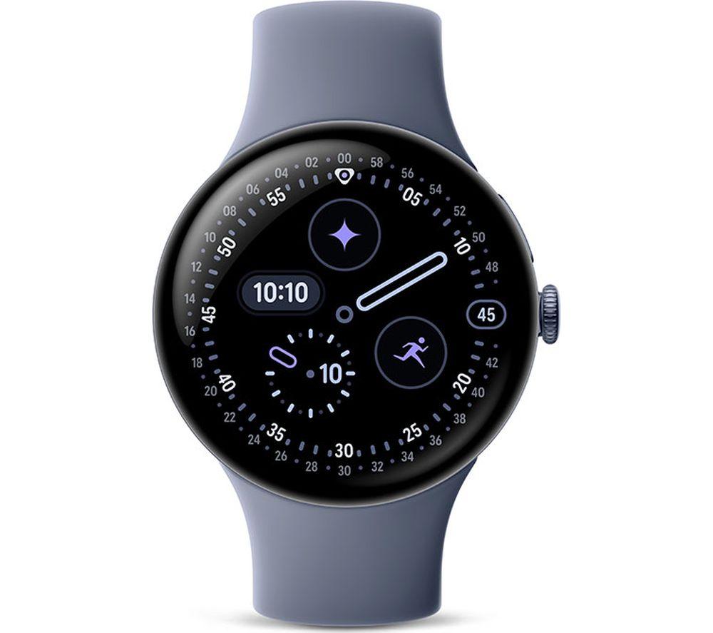 GOOGLE Pixel Watch 4 WiFi - Satin Moonstone Aluminium Case with Moonstone Active Band, 45 mm