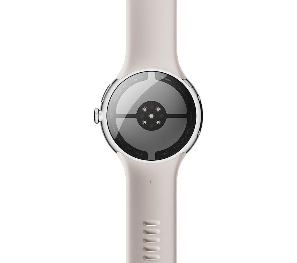 GOOGLE Pixel Watch 4 4G LTE - Silver Aluminium Case with Porcelain Active Band, 45 mm