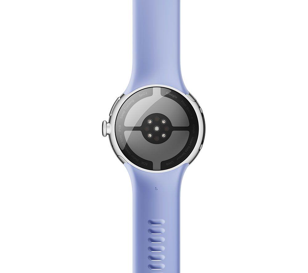 GOOGLE Pixel Watch 4 4G LTE - Silver Aluminium Case with Iris Active Band, 41 mm
