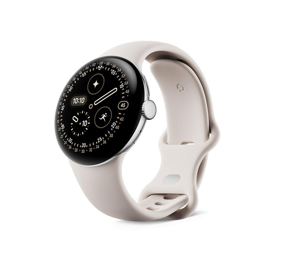 GOOGLE Pixel Watch 4 4G LTE - Matte Black Aluminium Case with Porcelain Active Band, 41 mm