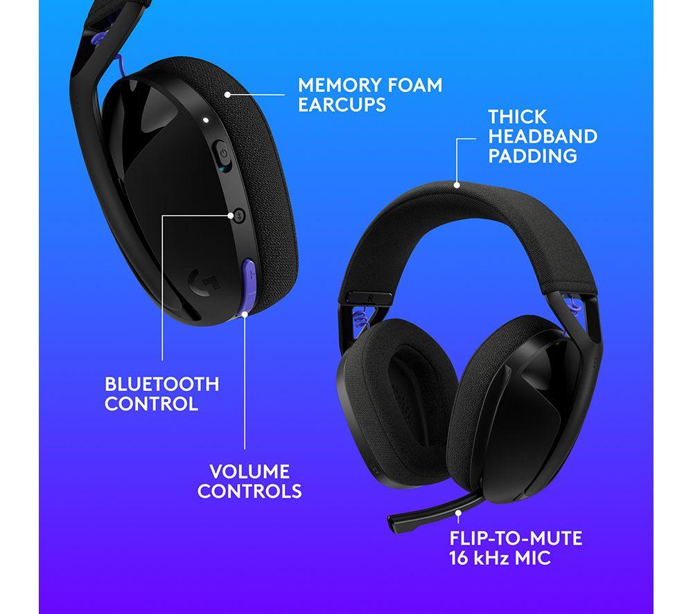 LOGITECH G321 LIGHTSPEED kabelloses Bluetooth Gaming-Headset - Schwarz