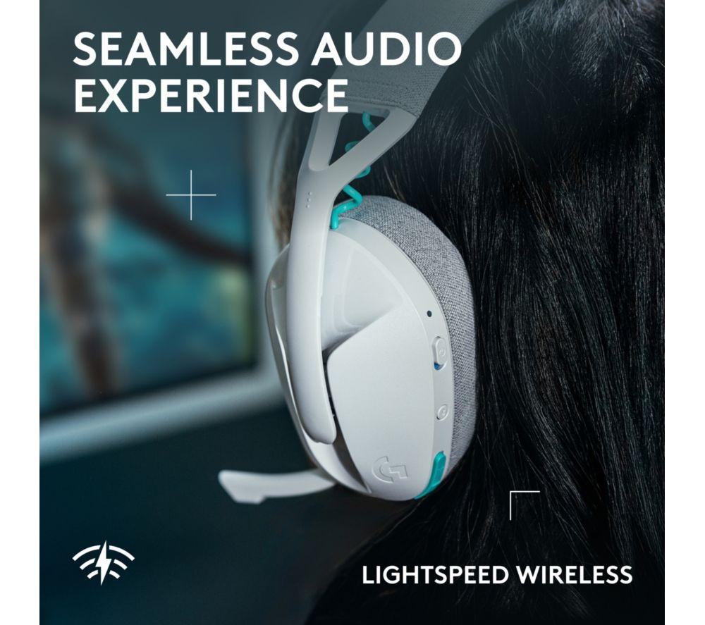 LOGITECH G321 LIGHTSPEED Kabelloses Bluetooth Gaming-Headset – Weiß