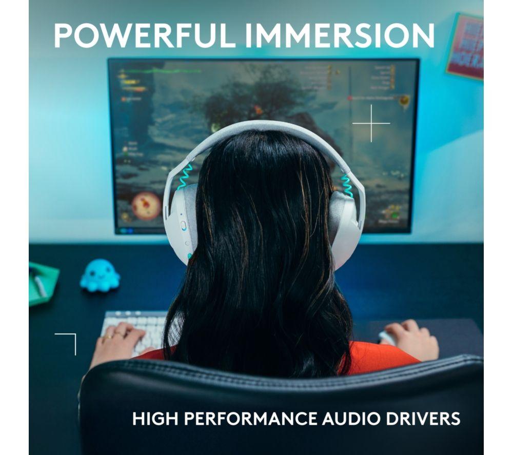 LOGITECH G321 LIGHTSPEED Kabelloses Bluetooth Gaming-Headset – Weiß