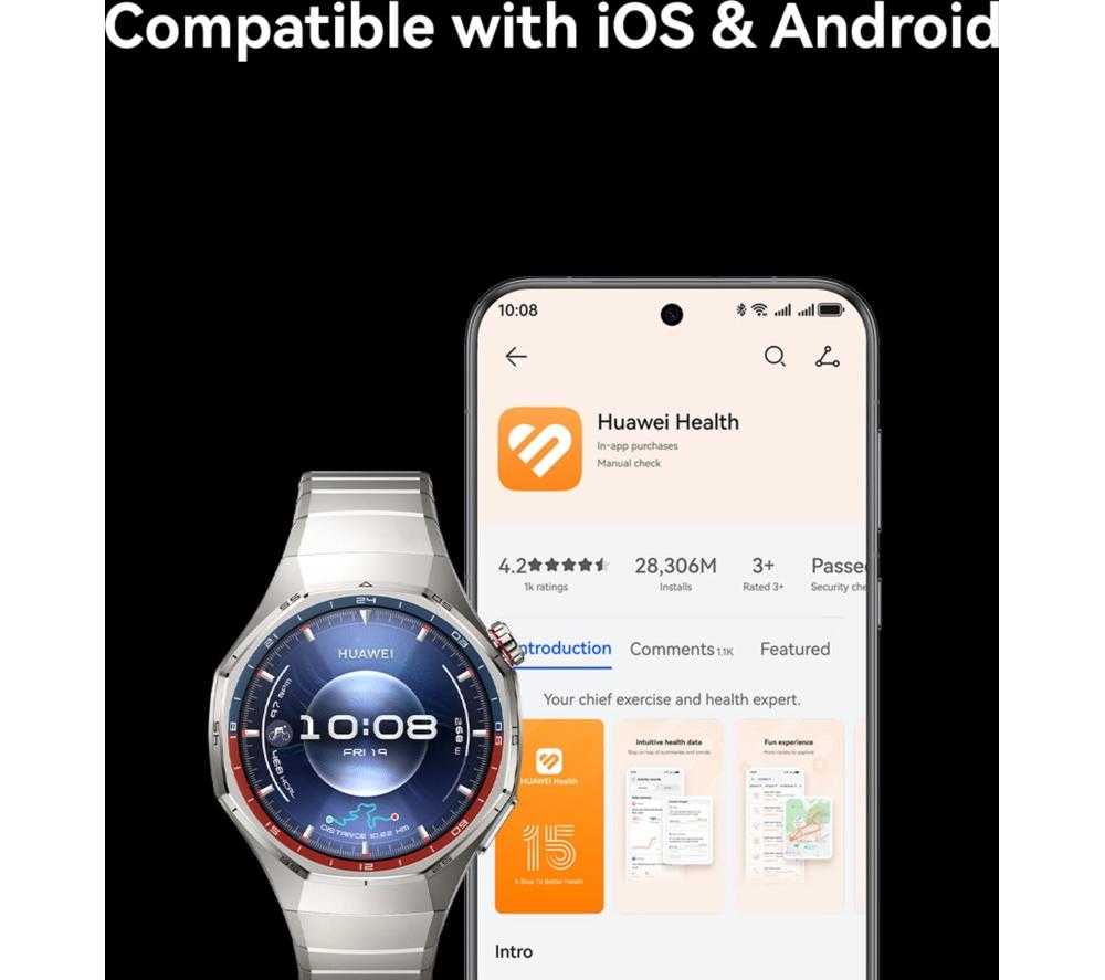 HUAWEI Watch GT 6 Pro - Titanio con Correa de Titanio, 46 mm