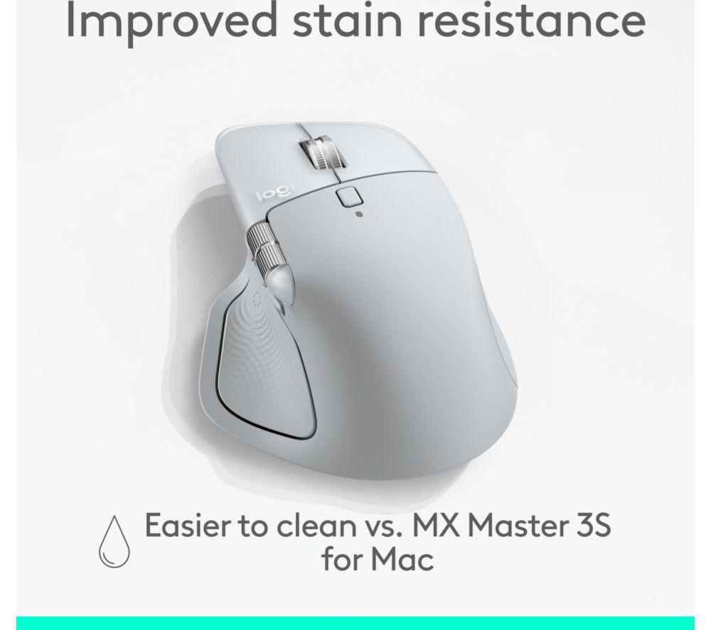 Mouse inalámbrico LOGITECH MX Master 4 para Mac - Blanco plateado