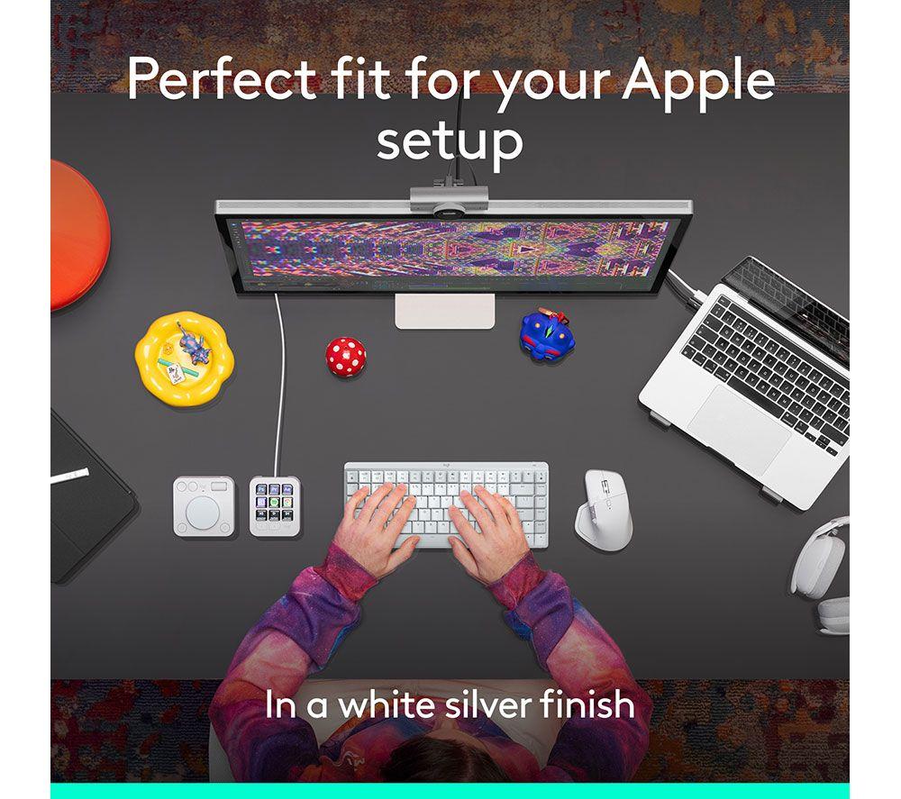 Mouse inalámbrico LOGITECH MX Master 4 para Mac - Blanco plateado