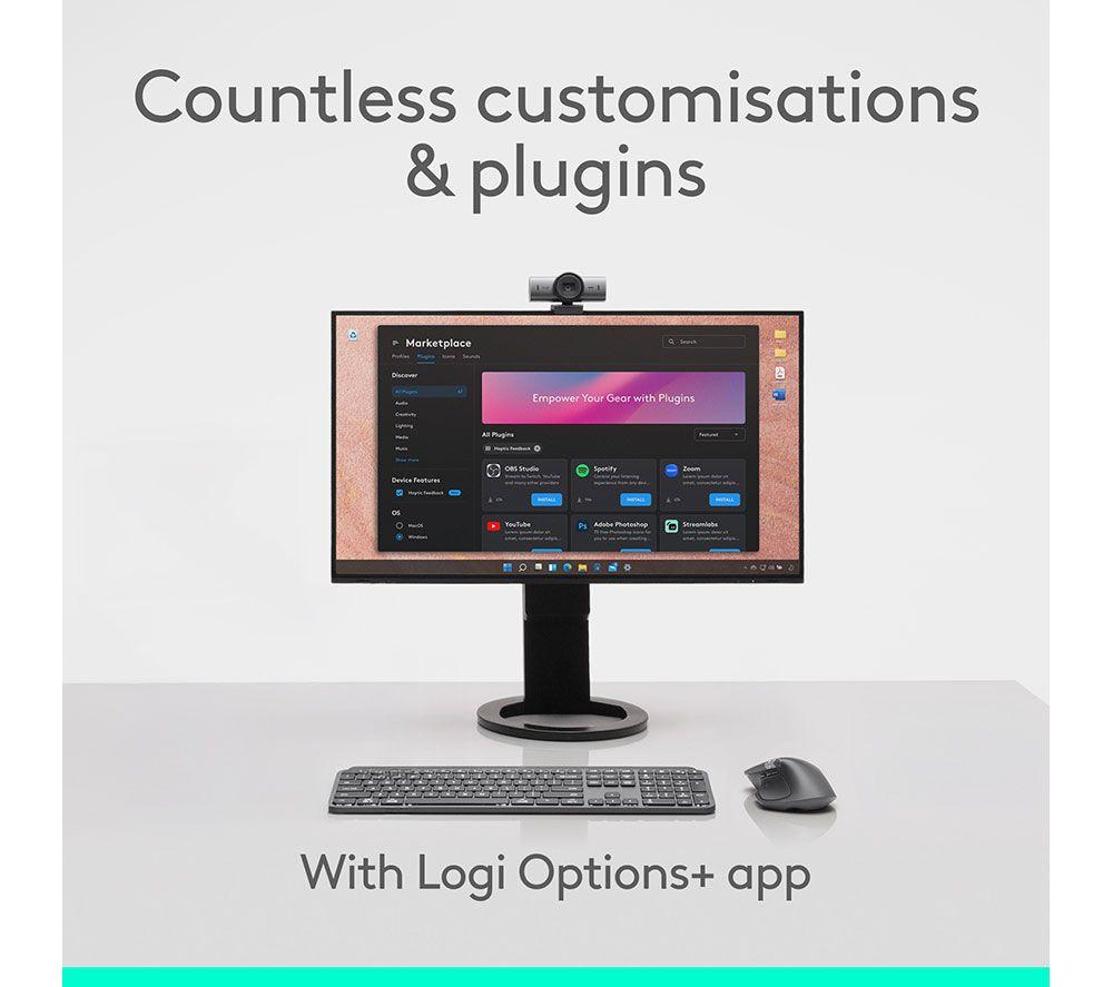 Ratón inalámbrico LOGITECH MX Master 4 - Grafito