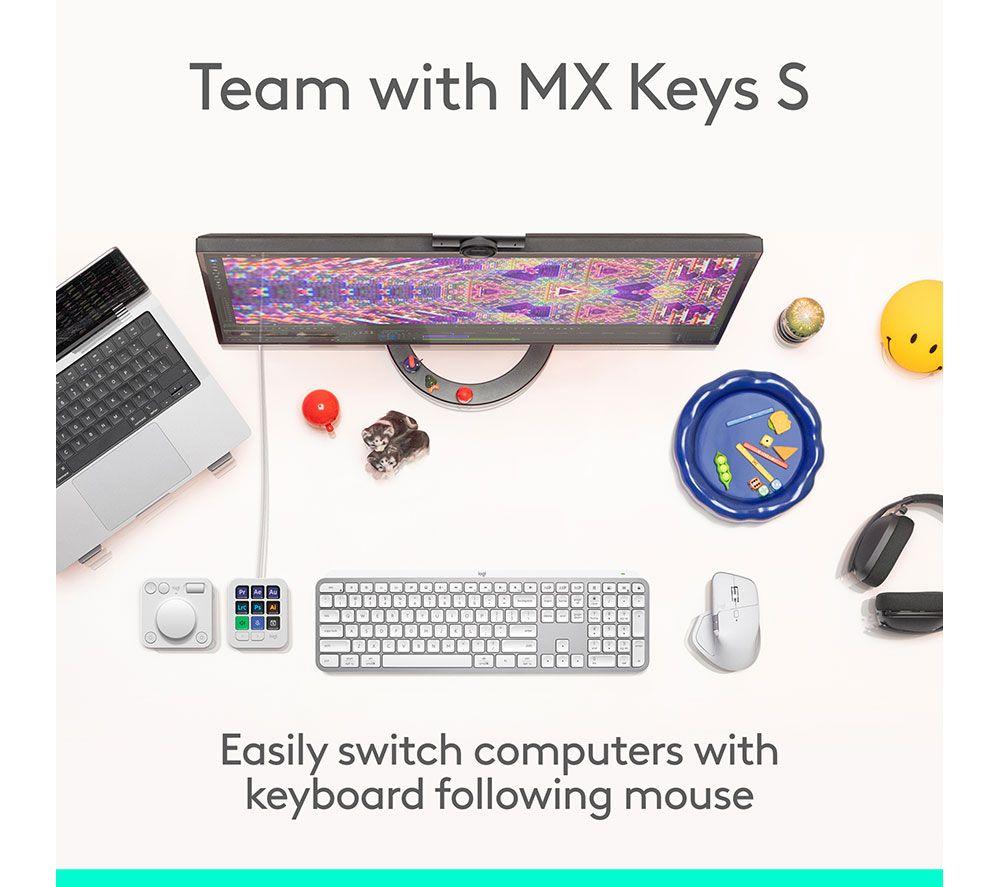 Ratón inalámbrico LOGITECH MX Master 4 - Gris pálido