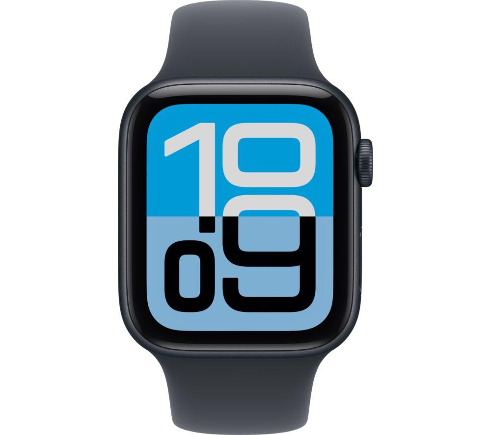 APPLE Watch SE 3 Cellular - 44 mm Midnight Aluminium Case with Midnight Sport Band, M/L
