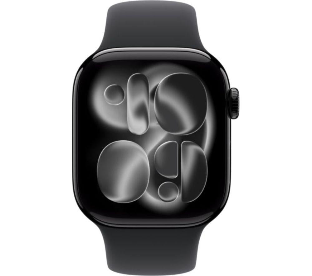 APPLE Watch Series 11 - 42 mm Jet Black Aluminium Case with Black Sport Band, M/L