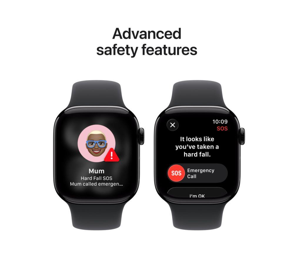 APPLE Watch Series 11 - 42 mm Jet Black Aluminium Case with Black Sport Band, M/L