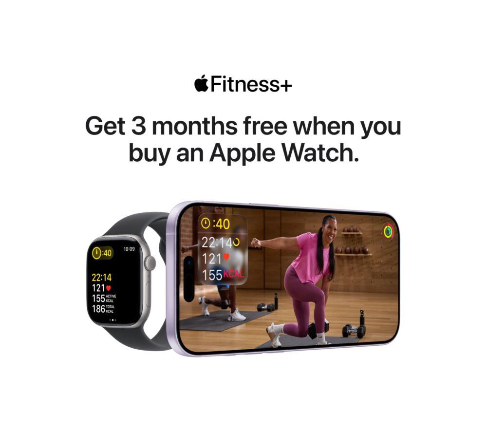 APPLE Watch Series 11 - 42 mm Jet Black Aluminium Case with Black Sport Band, M/L