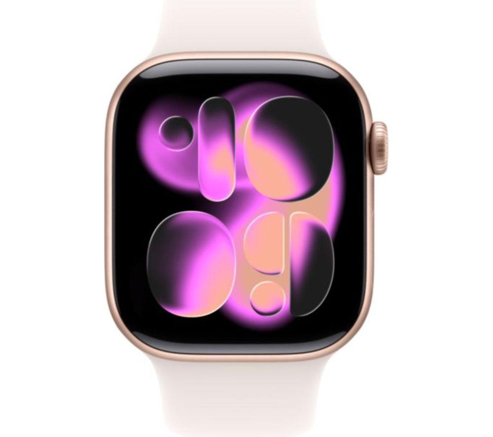 APPLE Watch Series 11 - 42 mm Rose Gold Aluminium Case with Light Blush Sport Band, M/L