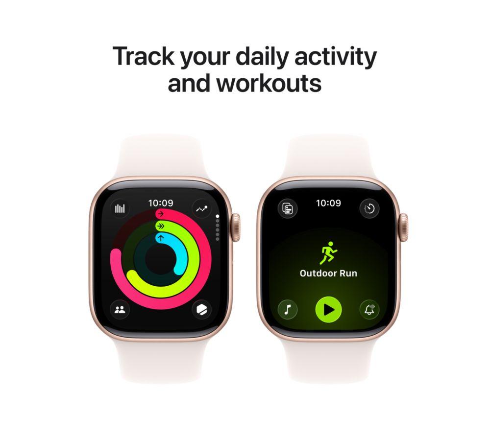 APPLE Watch Series 11 - 42 mm Rose Gold Aluminium Case with Light Blush Sport Band, M/L