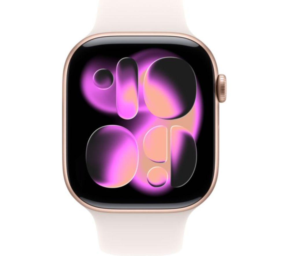 APPLE Watch Series 11 - 46 mm Rose Gold Aluminium Case with Light Blush Sport Band, S/M