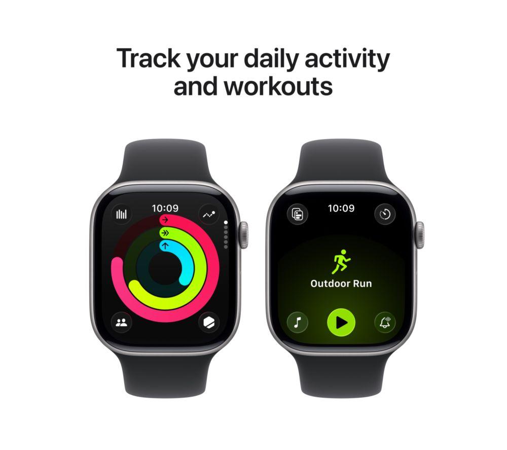 APPLE Watch Series 11 - 46 mm Space Grey Aluminium Case with Black Sport Band - S/M
