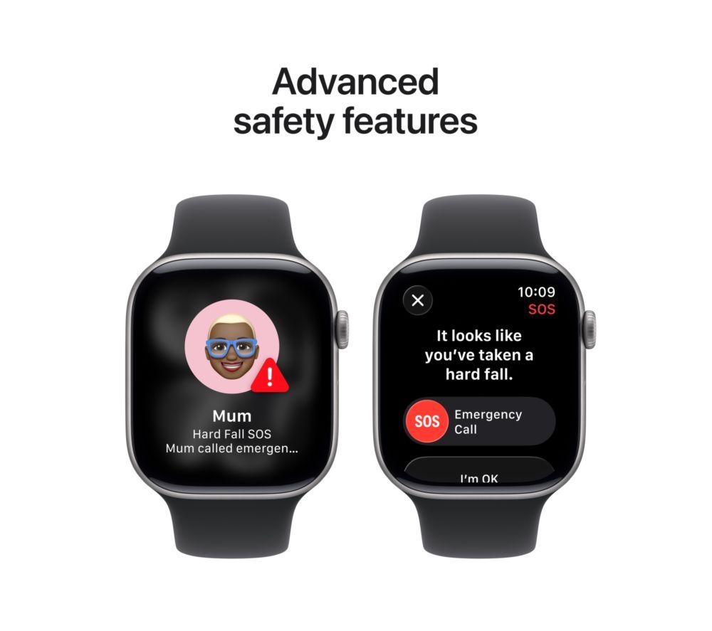 APPLE Watch Series 11 - 46 mm Space Grey Aluminium Case with Black Sport Band - S/M