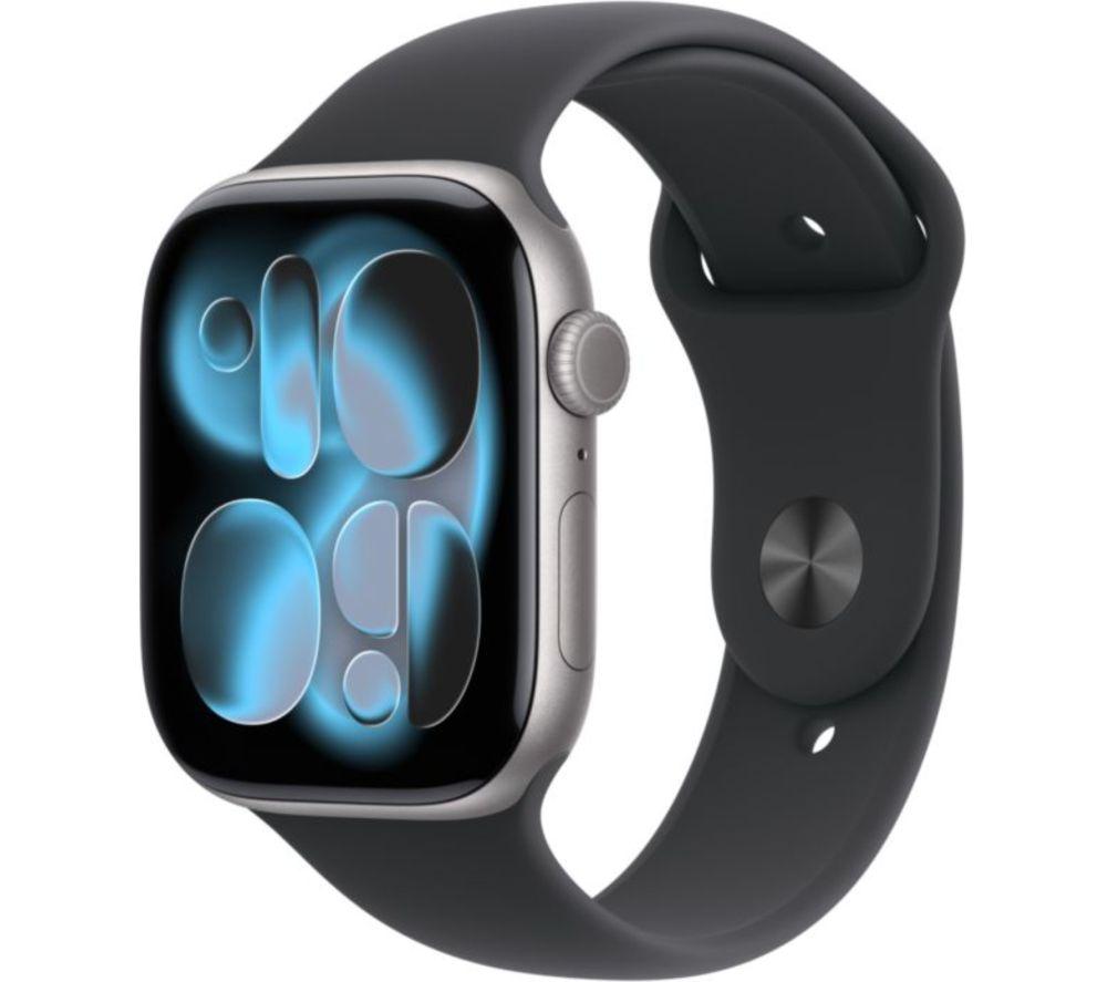 APPLE Watch Series 11 - 46 mm Space Grey Aluminium Case with Black Sport Band - S/M