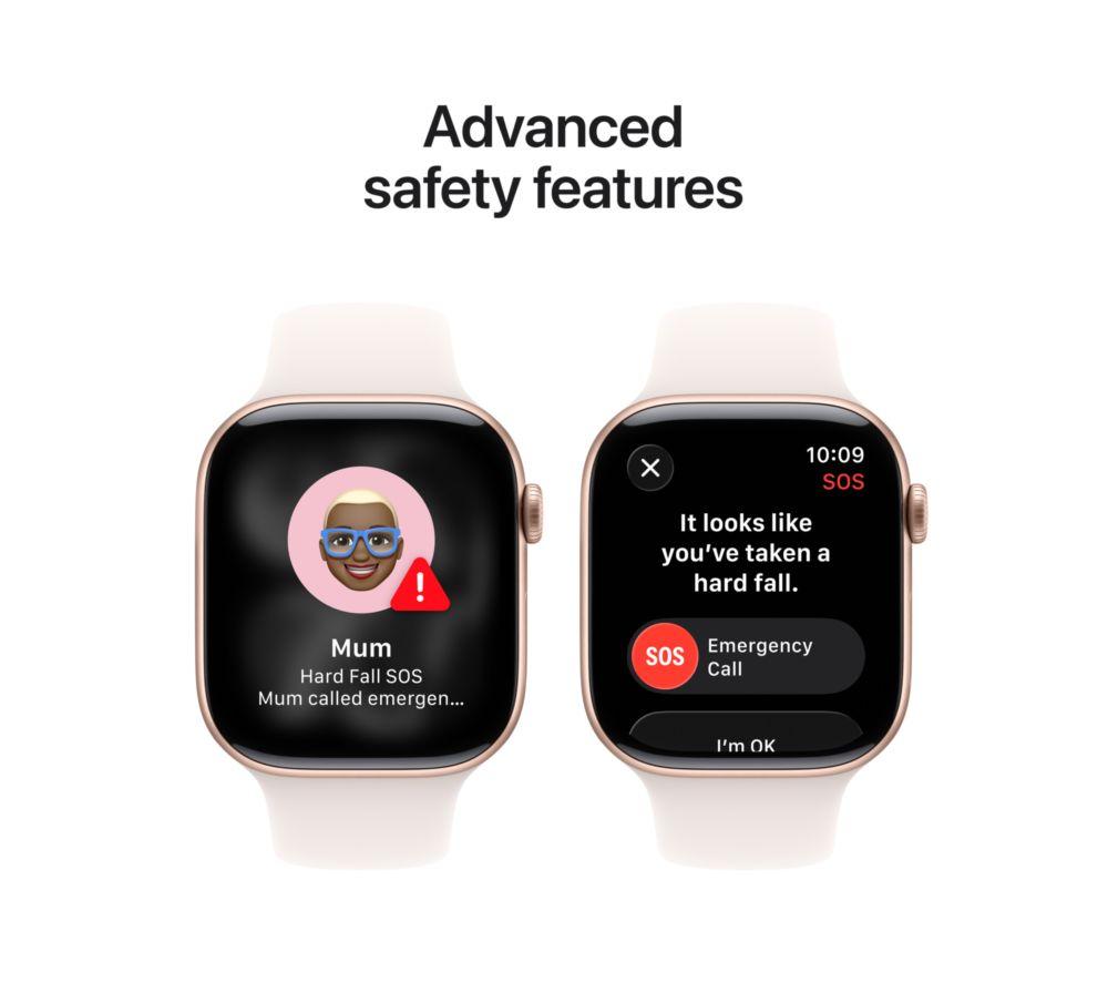 APPLE Watch Series 11 - 46 mm Rose Gold Aluminium Case with Light Blush Sport Band, M/L