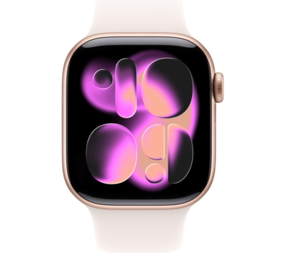 APPLE Watch Series 11 Cellular - 42 mm Rose Gold Aluminium Case with Light Blush Sport Band, S/M