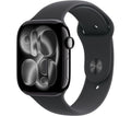 APPLE Watch Series 11 Cellular - 46 mm Jet Black Aluminium Case with Black Sport Band, S/M