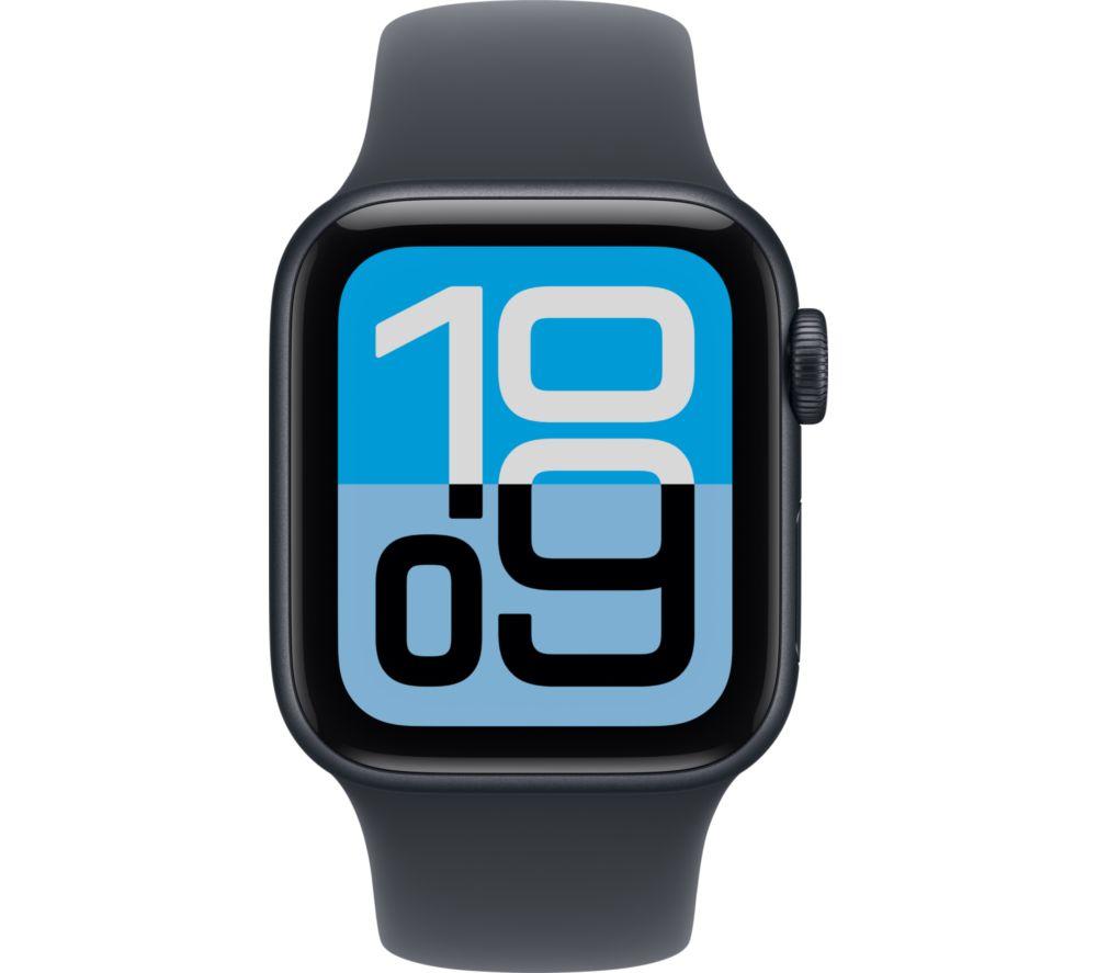 APPLE Watch SE 3 - Caja de aluminio en azul medianoche de 40 mm con correa deportiva en azul medianoche, M/L