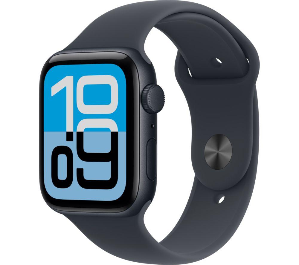 APPLE Watch SE 3 - 44 mm Midnight Aluminium Case with Midnight Sport Band, M/L