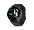 GARMIN Venu 4 Smart Watch - Slate with Black Silicone Band, 45 mm