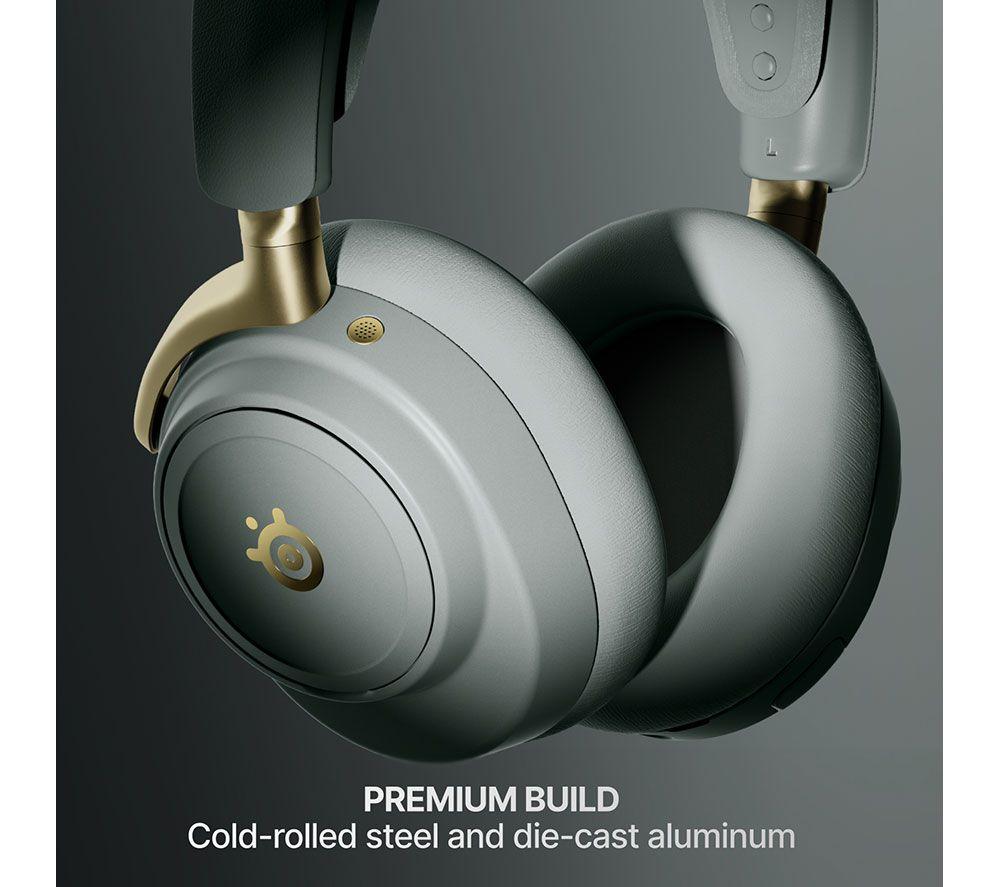 Auriculares inalámbricos para gaming STEELSERIES Arctis Nova Elite 7.1 - Verde salvia y dorado