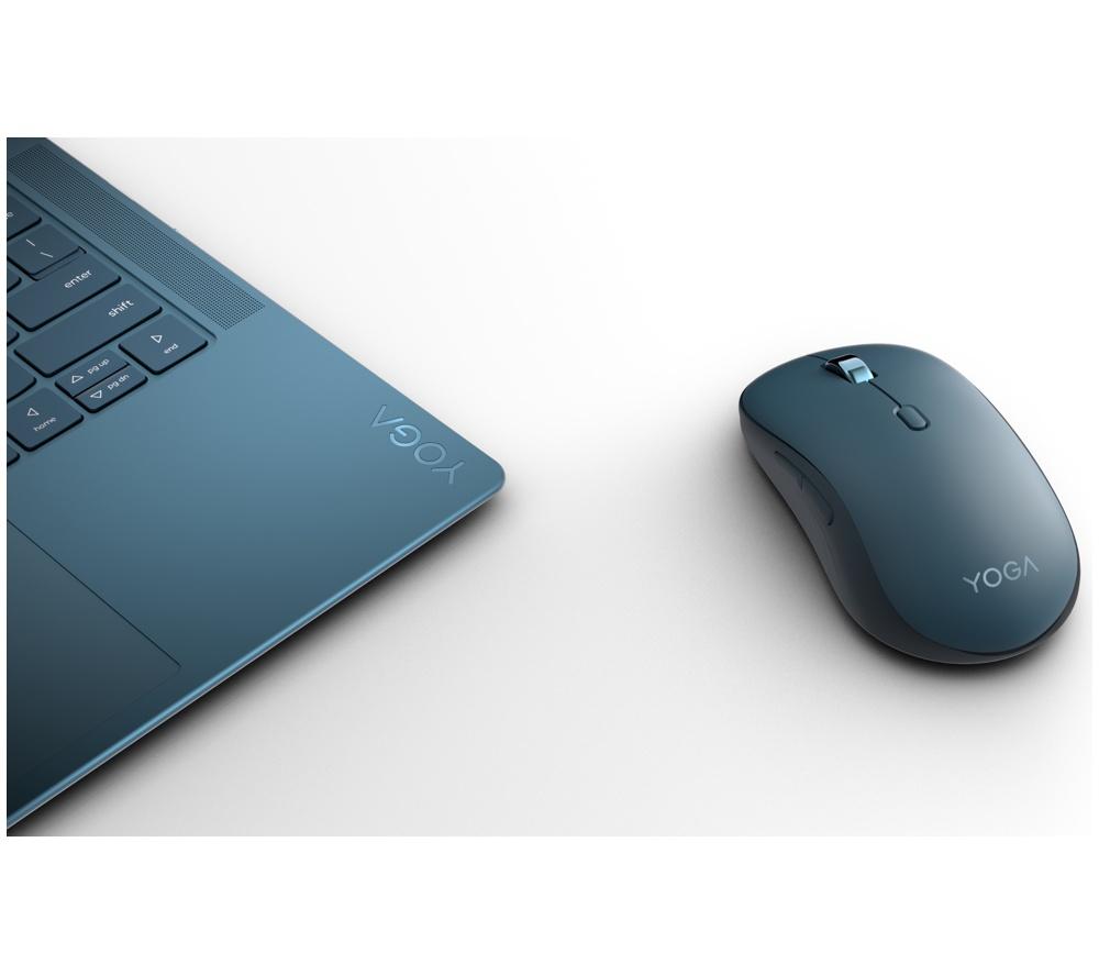 Ratón Óptico Inalámbrico Silencioso Lenovo Yoga - Azul Verdoso