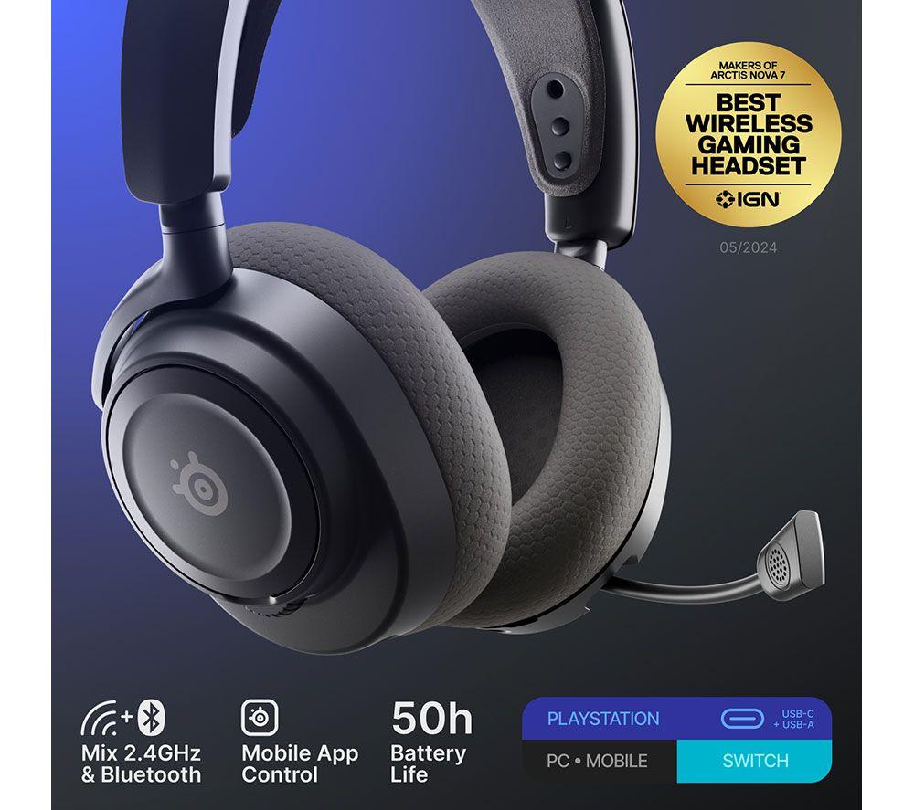 STEELSERIES Arctis Nova 7P Gen 2 Wireless PS5 Gaming-Headset – Schwarz