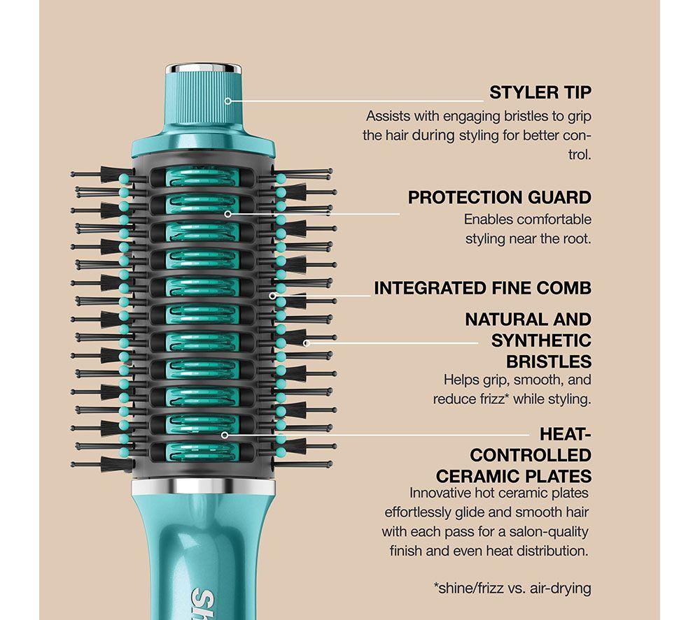 SHARK Glossi HT302UKTL 2-in-1 Hot Brush and Air Glosser - Juniper