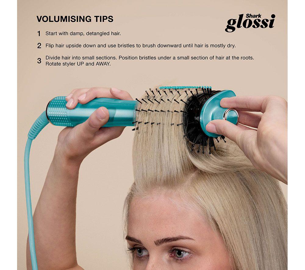 SHARK Glossi HT302UKTL 2-in-1 Hot Brush and Air Glosser - Juniper