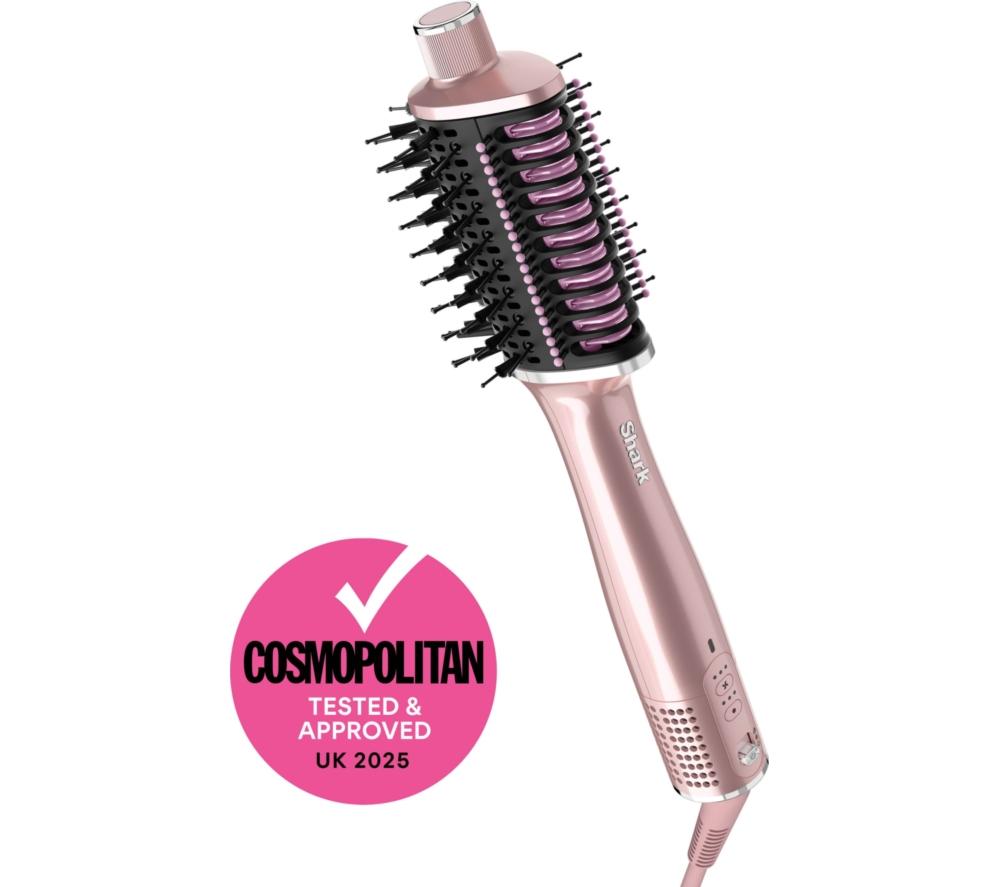 SHARK Glossi HT302UKPK 2-in-1 Hot Brush and Air Glosser - Lychee