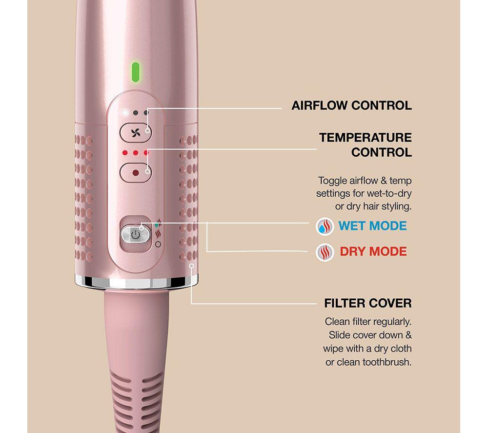 SHARK Glossi HT302UKPK 2-in-1 Hot Brush and Air Glosser - Lychee