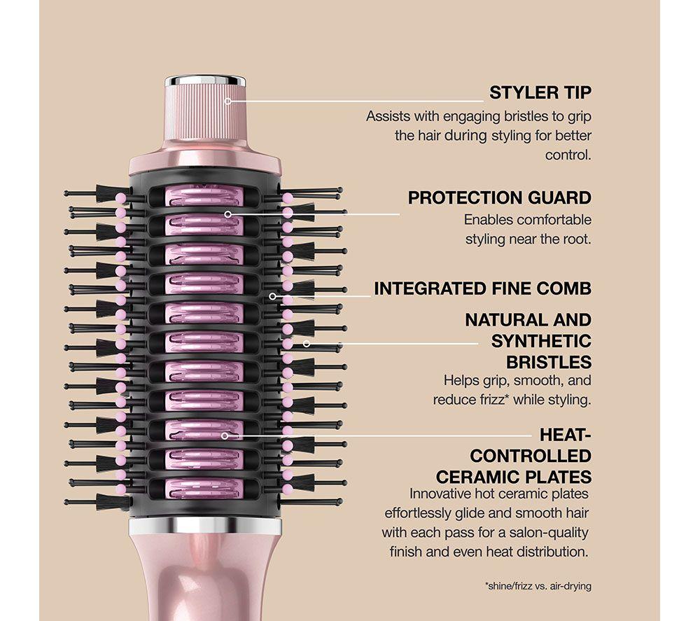 SHARK Glossi HT302UKPK 2-in-1 Hot Brush and Air Glosser - Lychee