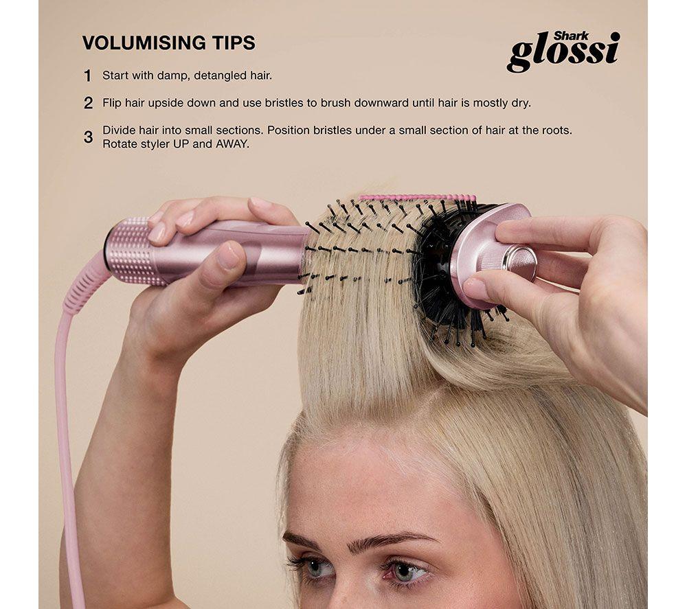 SHARK Glossi HT302UKPK 2-in-1 Hot Brush and Air Glosser - Lychee